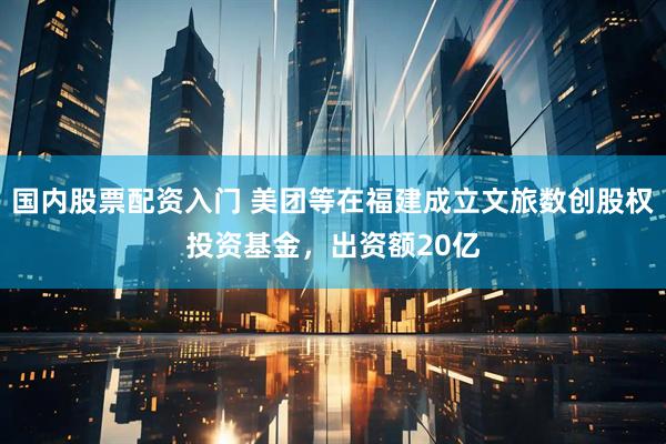 国内股票配资入门 美团等在福建成立文旅数创股权投资基金，出资额20亿